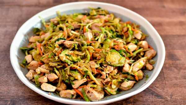 Chicken And Sprouts Stir Fry