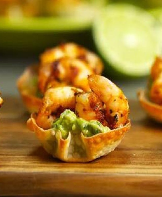 shrimp wonton cups