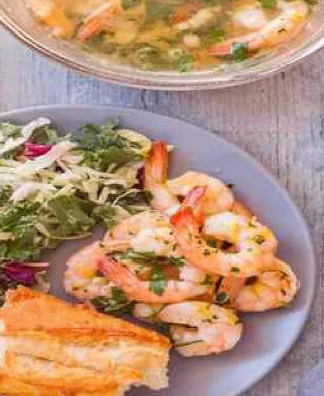 Garlic Prawns In The Microwave