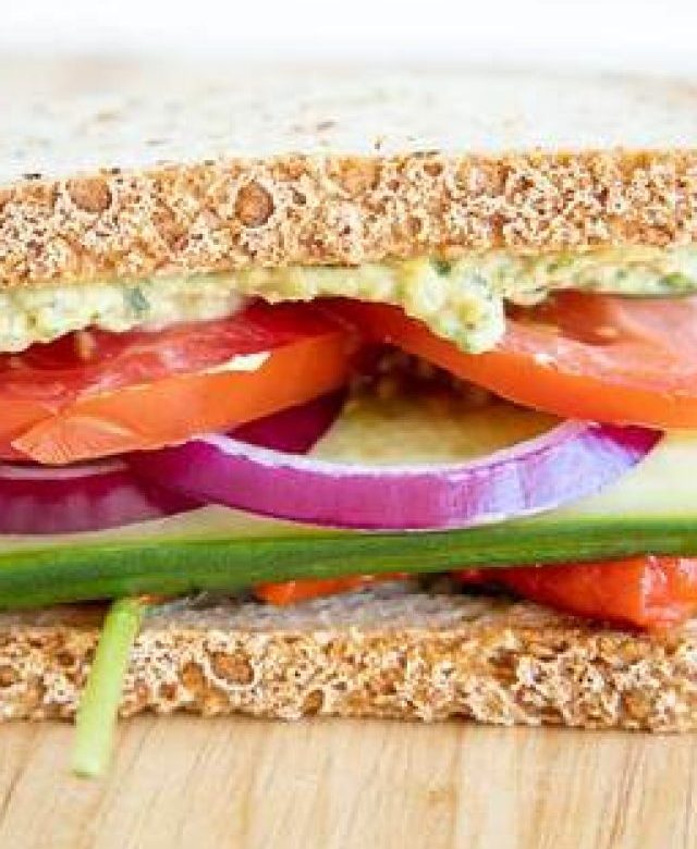 Hummus Vegetable Sandwich